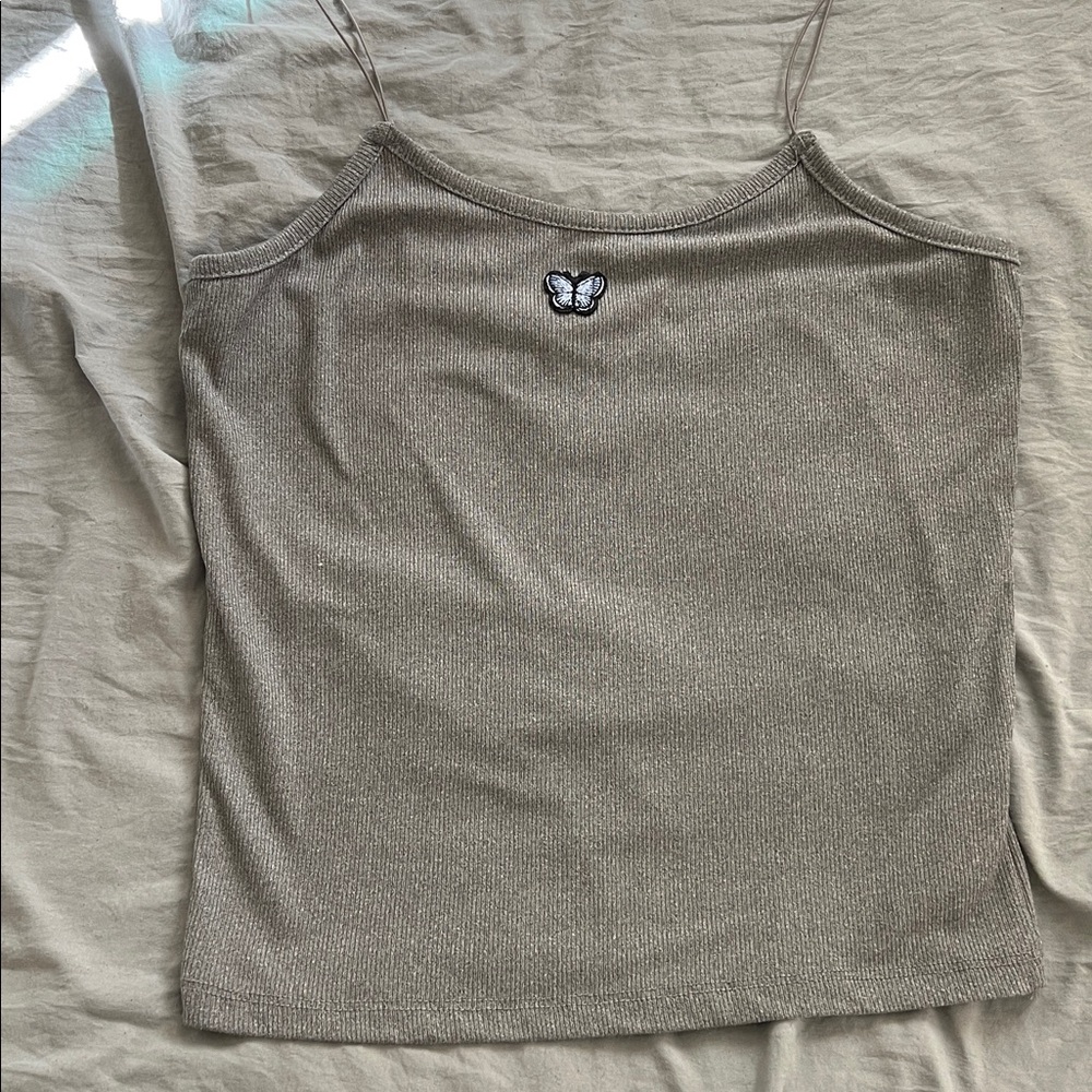 Butterfly Embroidered Tank Top